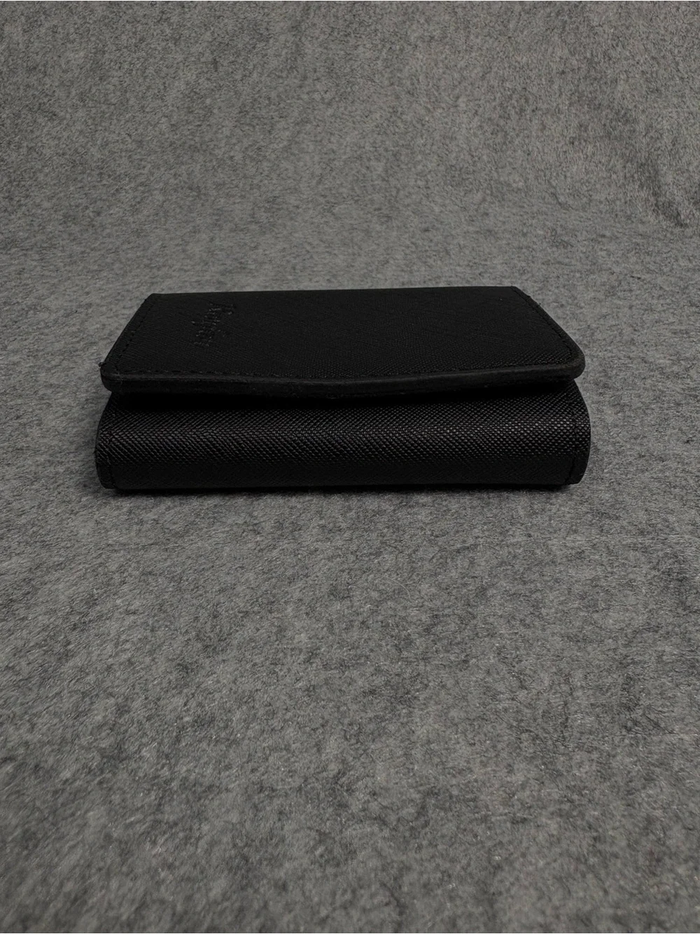 Black Accordion Card Holder Wallet ID Window Compact Organizer